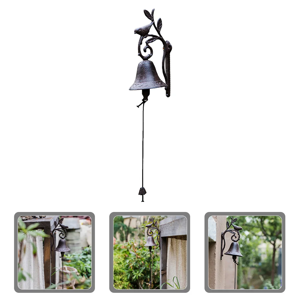 

Vintage Birds Doorbell Metal Wall Hanging Decorative Bell Outdoor Indoor Farmhouse Home Church Decor Rustic Iron Door Bell