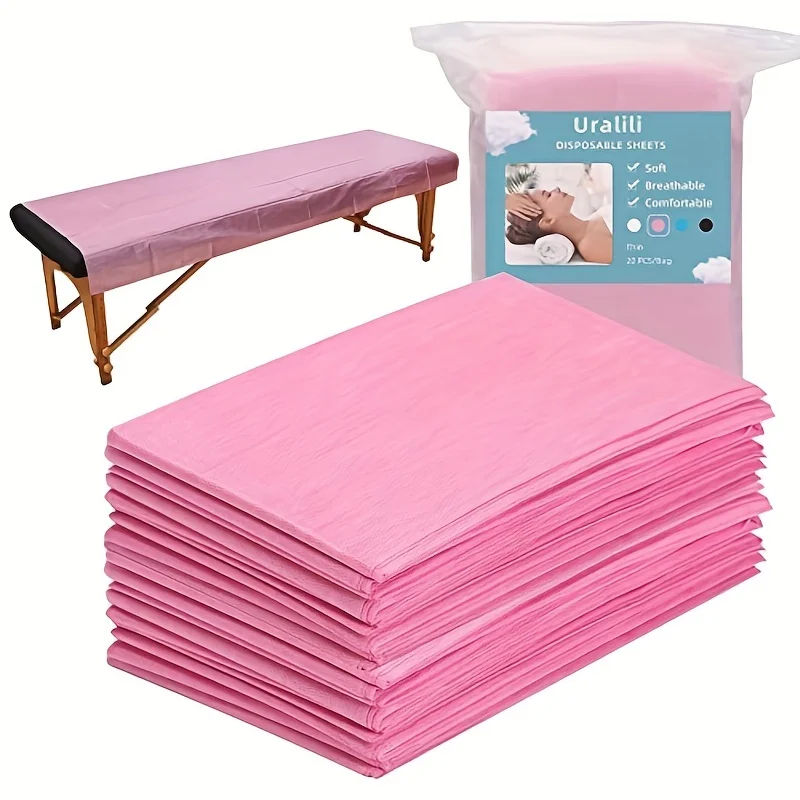 20PCS/kit Massage Table Sheets Disposable Non Woven SPA Bed Cover Breathable Polypropylene Fabric 31