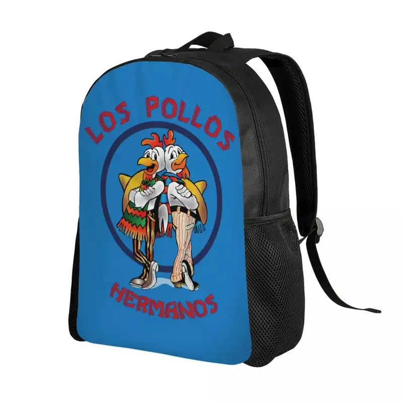 Funny Los Pollos Hermanos Travel Backpack Men Women School Computer Bookbag Breaking Bad College Student Daypack Bags