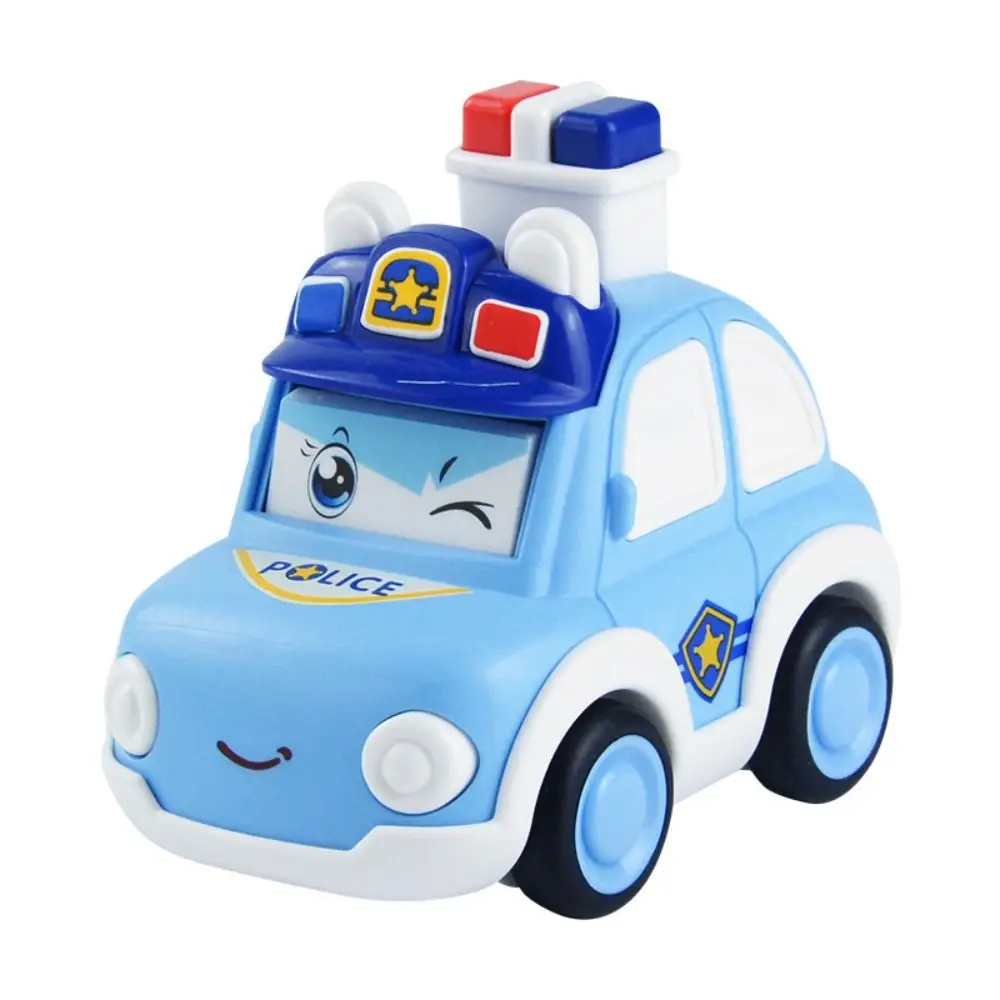 Interessante auto della polizia Press and Go Car Toy Vehicle Pull Back Push and Go Cars Camion dei pompieri Mini veicoli Auto a carica Giocattoli Regalo