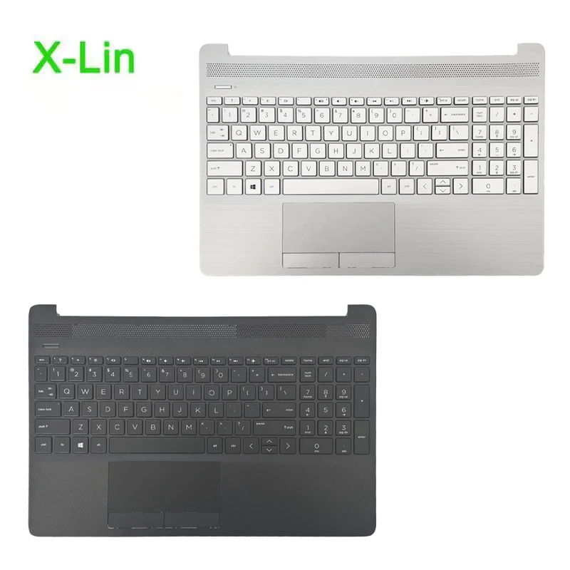 For HP 15S-DU DY DR 15-DW TPN-C139 laptop palm rest upper cover case keyboard