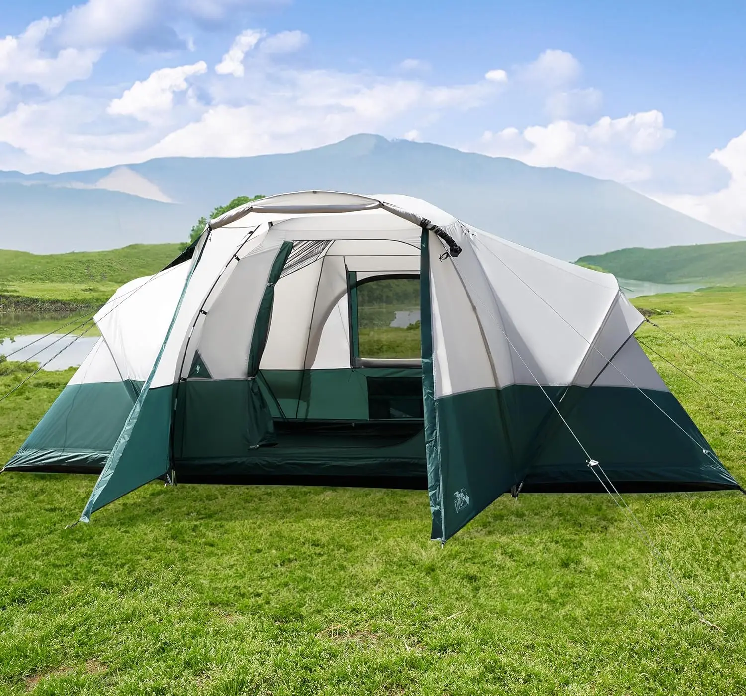 

6/8/10/11 Person Camping Tent with Porch Family Tents for Camping Big Dome Tunnel Tent Includes Rainfly, Easy Setup Large Tents