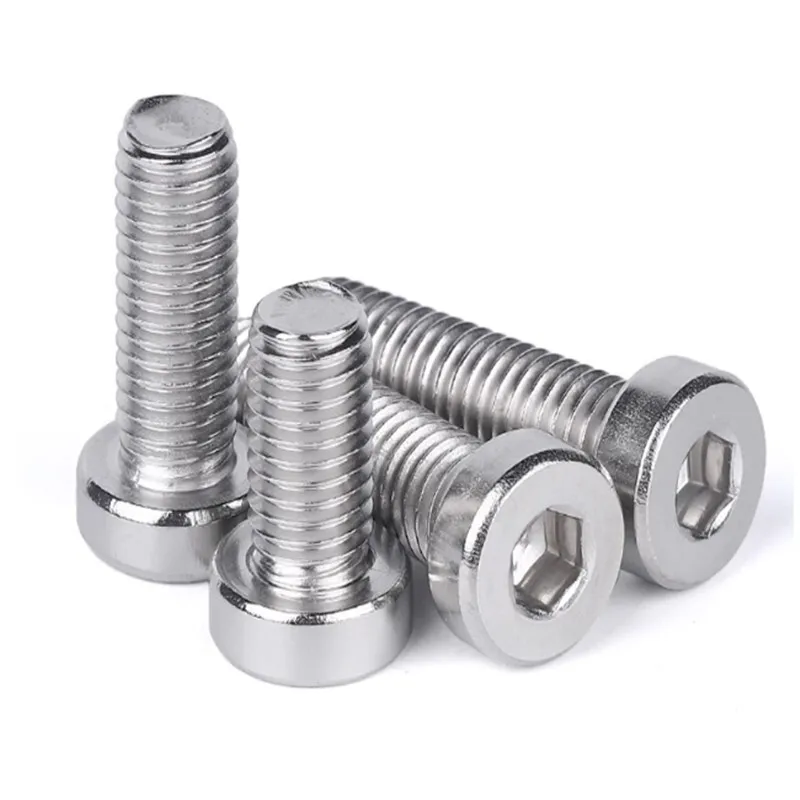 20pcs  6#-32 8#-32 1/4-20 UNC UNF 304 A2-70 Stainless Steel Hex Hexagon Socket Thin Low Short Profile Head Allen Cap Screw Bolt