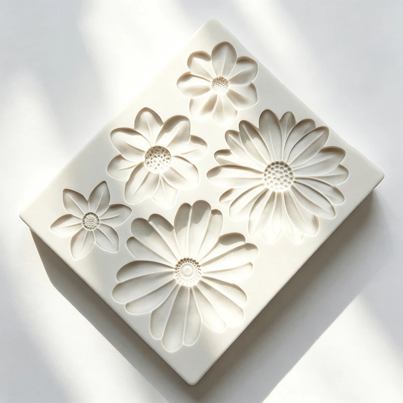 Sunflower Daisy Silicone Mold Sugarcraft Chocolate Cupcake Baking Mold Fondant Cake Decorating Tools
