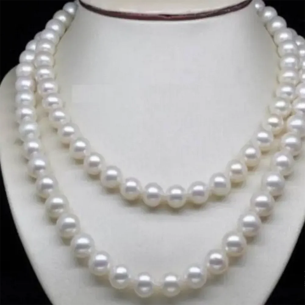 HOT sell new Style genuine AAA 8-9mm white Fresh water pearl necklace 33