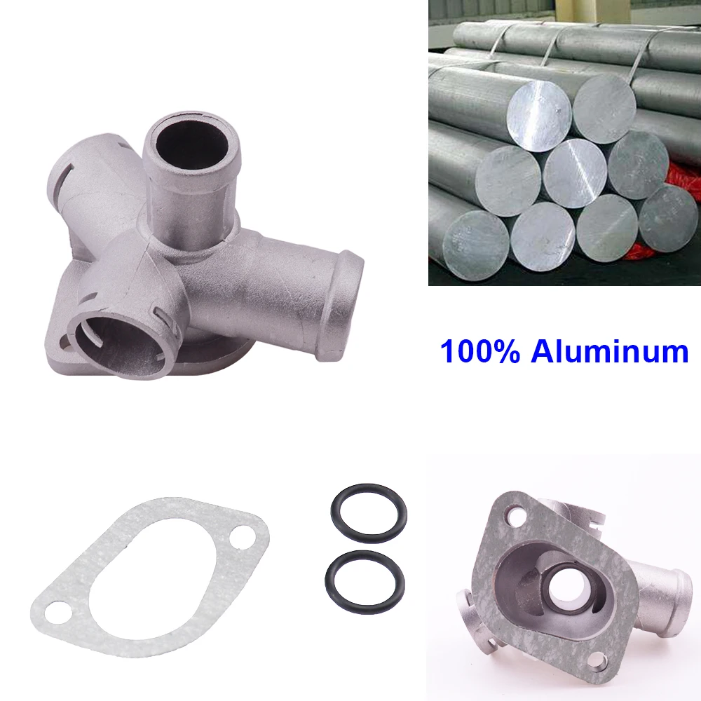

Aluminium Coolant Flange Hose Pipe Connector For AUDI A4 Avant B5 8D Wagon VW Passat Variant 1994-2001 050121132A 050 121 133C