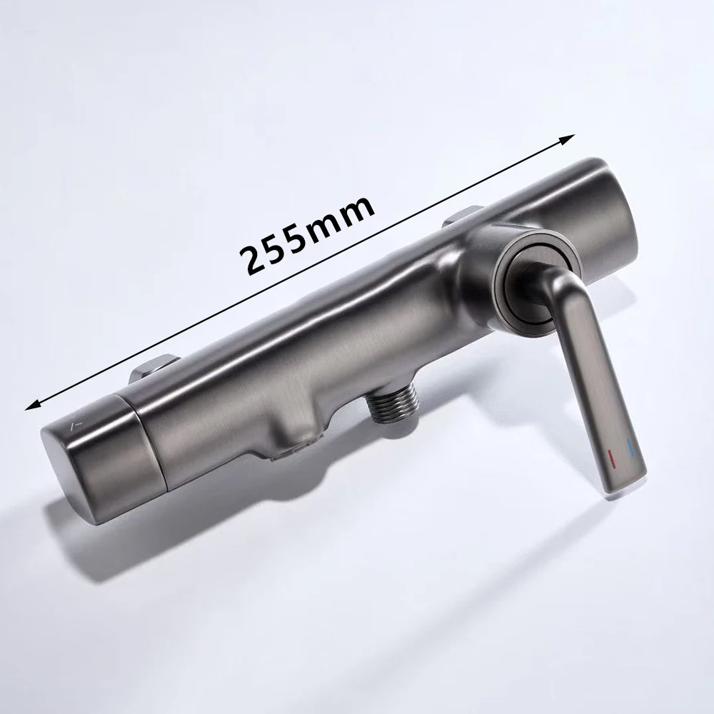 Sistem Shower Termostatik Modern Mewah untuk Keran Mixer Kamar Mandi, Set Shower Hujan Bak Mandi, Kolom Shower Mandi Sederhana Mixer kamar mandi, untuk komersial lengkap disikat emas set lengkap Garansi 10 tahun