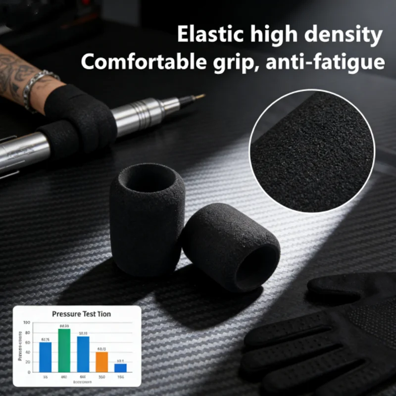 

HUAHUA2026 НОВЫЙ эргономичный чехол для захвата тату-машины, 1 шт., противоскользящая пена с эффектом памяти для ручек 25-30 мм, инструмент для комфорта и управления