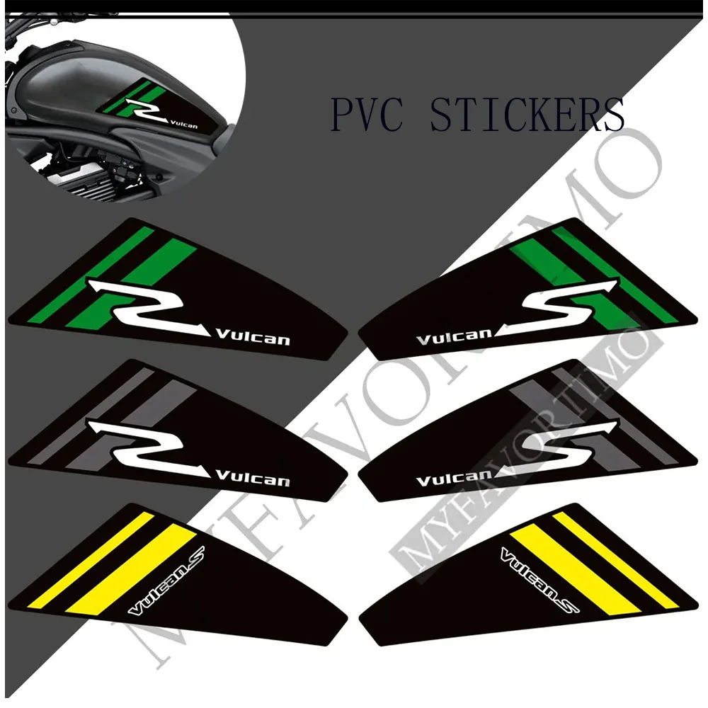 For Kawasaki VULCAN S 650 VN650 VULCANS Motorcycle Tank Pad Stickers Decals Oil Gas Fuel Protection Fairing Fender Windshield ﻿