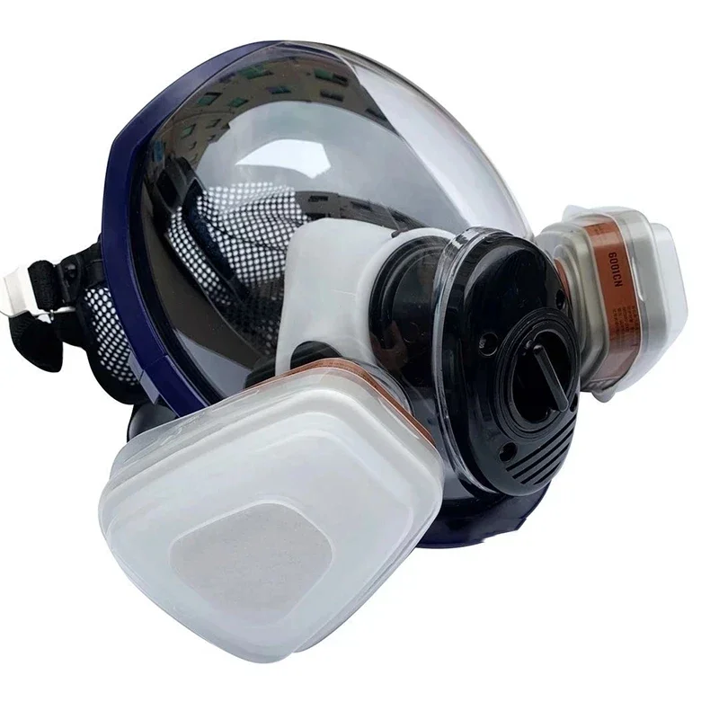 Maschera antigas sferica 6800 respiratore 3 porte multifunzione maschera protettiva sigillata Super trasparente vernice Spray maschera di sicurezza