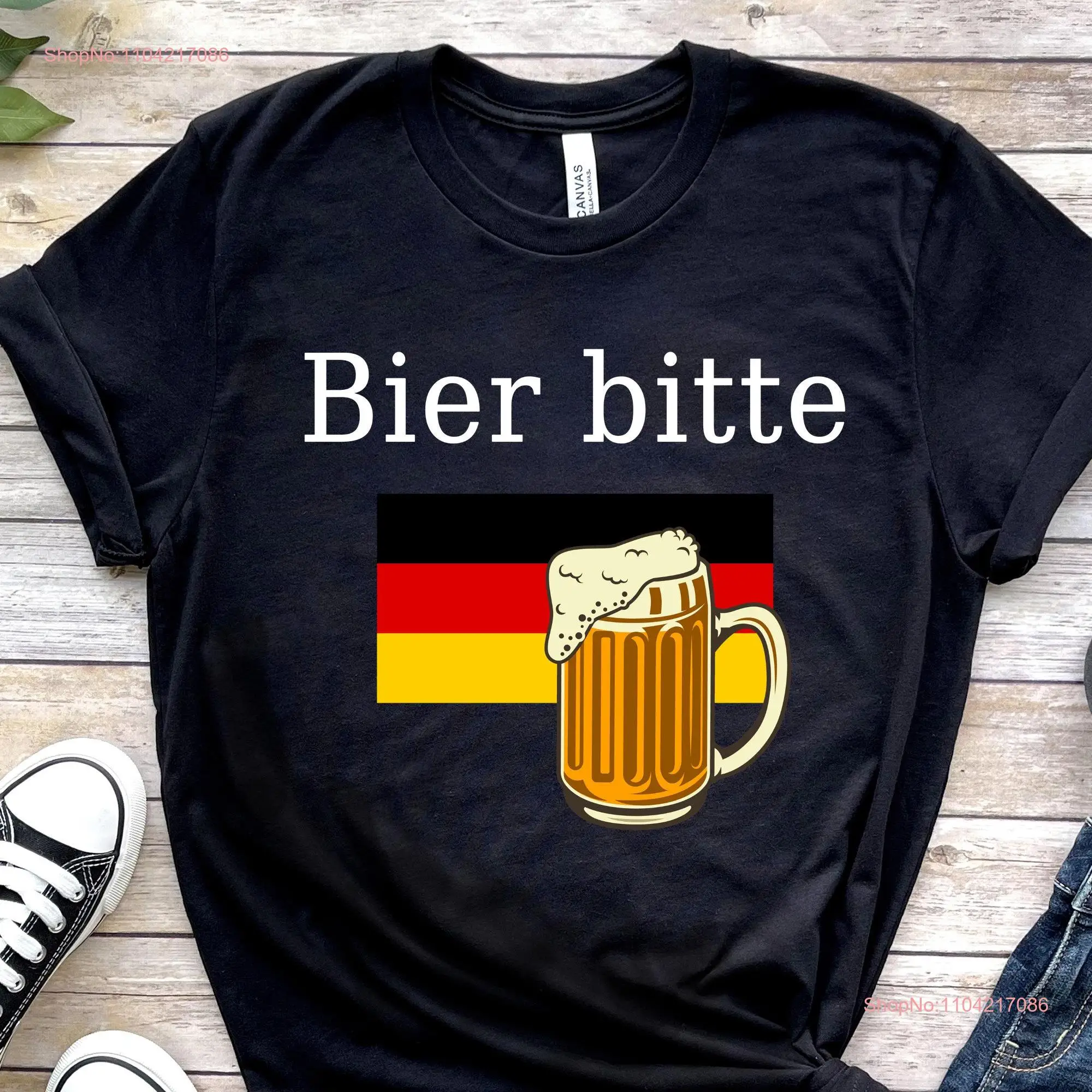 Germany shirt T German teacher gift flag beer long or short sleeves