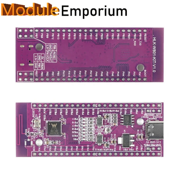 WinnerMicro W801 32 Bit WiFi BT Dual Mode SoC IoT MCU scheda di sviluppo del sistema