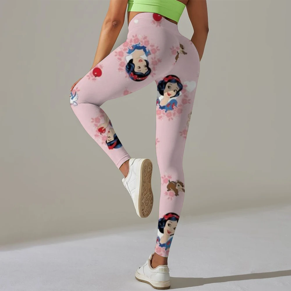 Disney cartoon print gymlegging dames yogabroek sexy yogabroek dames sportkleding fitnesskleding