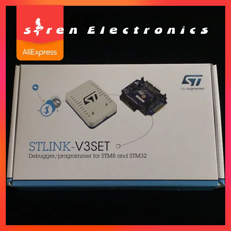 1 sztuk x STLINK-V3SET procesor STM8S STM32 programista 5V USB 2.0 JTAG DFU autentyczne nie klon ST LINK V3