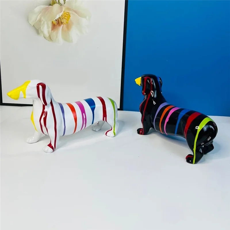 

Орнамент собаки LICE-колбаски, статуя таксы, современное животное, орнамент таксы, фигурка собаки, стоячий щенок, прочная скульптура собаки