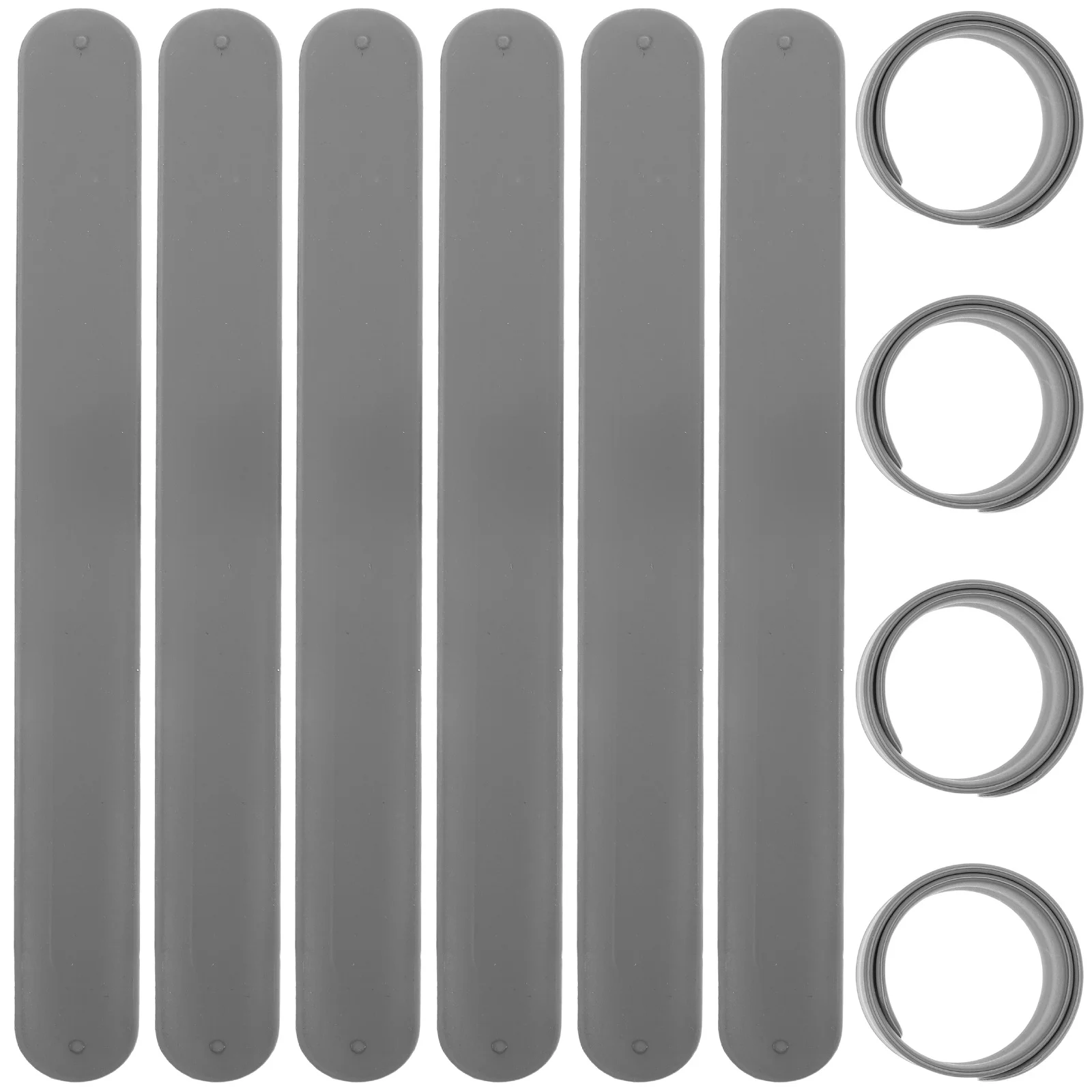 

10Pcs Silicone Slap Bracelets Blank DIY Wristbands Soft Comfortable Party Favors Birthday Gifts Silicone Wristband Bracelet