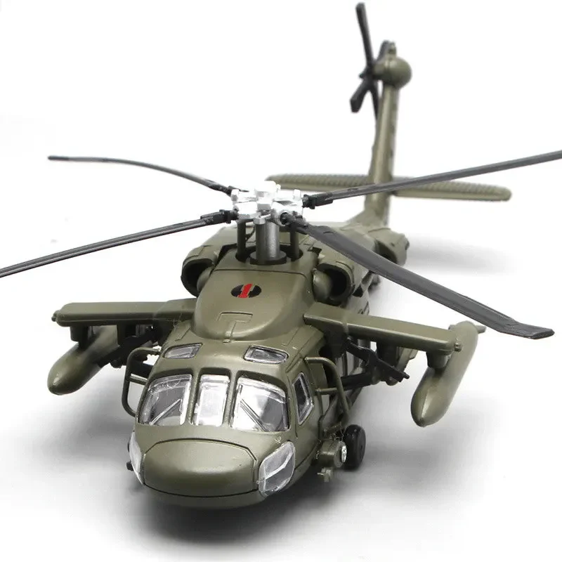 Classic Electronic Sound & Light Hawk military helicopter air force airplane plane Alloy model Military Fan collection model toy