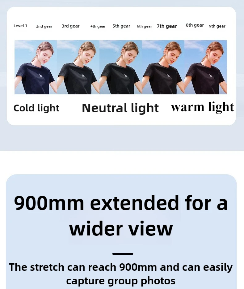 720 ° Rotation Handheld Selfie Stick Tripod Stand Foldable Phone Holder Bluetooth Remote for iPhone Smartphone Handheld Stand