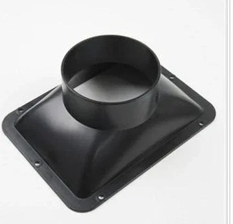 1x Long Duct Fan Hose Adapter Wall Flange Vent Connector Kitchen Hood Ventilation Adapter Home Ventilation Duct Flange Connector