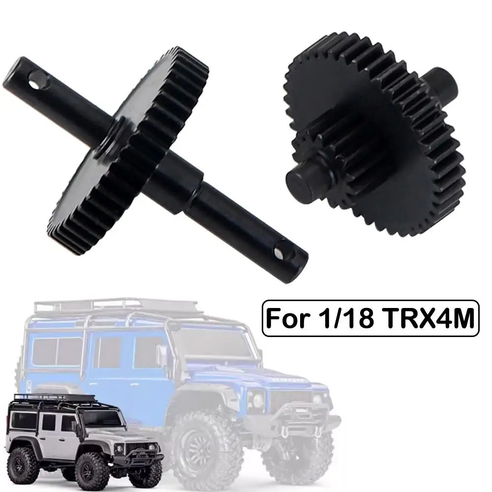 

For 1/18 Trax/as Trx4m Bronco Defender Rc Crawler Car Upgrade Stainless Steel Overdrive Underdrive Transmission Gear Pinion Set