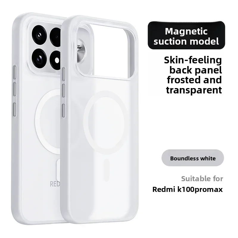 Luxuriöse Mattierte Klare Acryl-TPU-Schutzhülle für Xiaomi POCO F9 Ultra/F9 Pro mit MagSafe Magnetladefunktion und Schutzrückseite – Detail 8