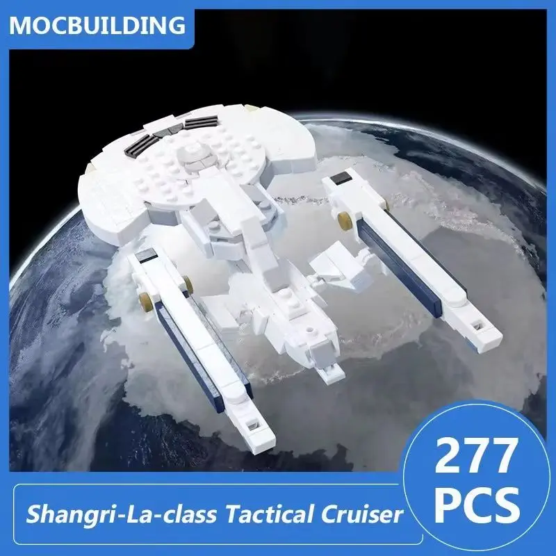 

Shangri-La-class Tactical Cruiser 1:1250 Scale Model Moc Building Blocks Diy Assemble Bricks Space Educational Toys Gifts 277PCS