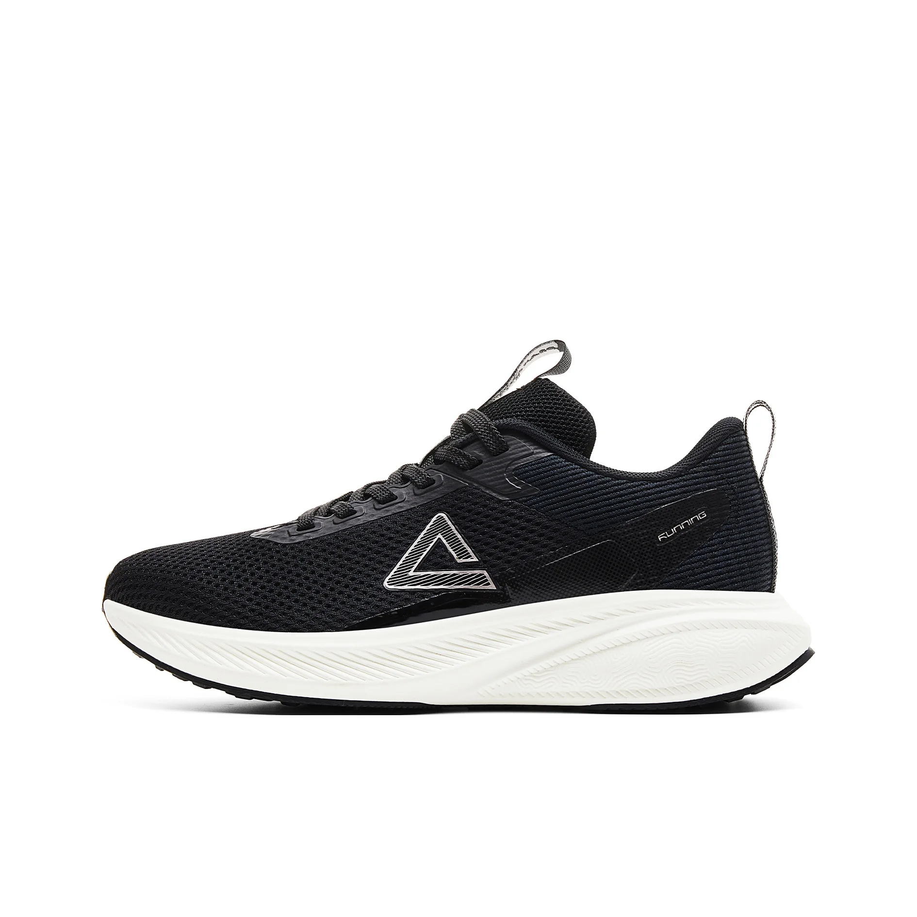 PEAK Taichi Flying Feather Low top Running Shoes Women's Black Milk White DH520248/