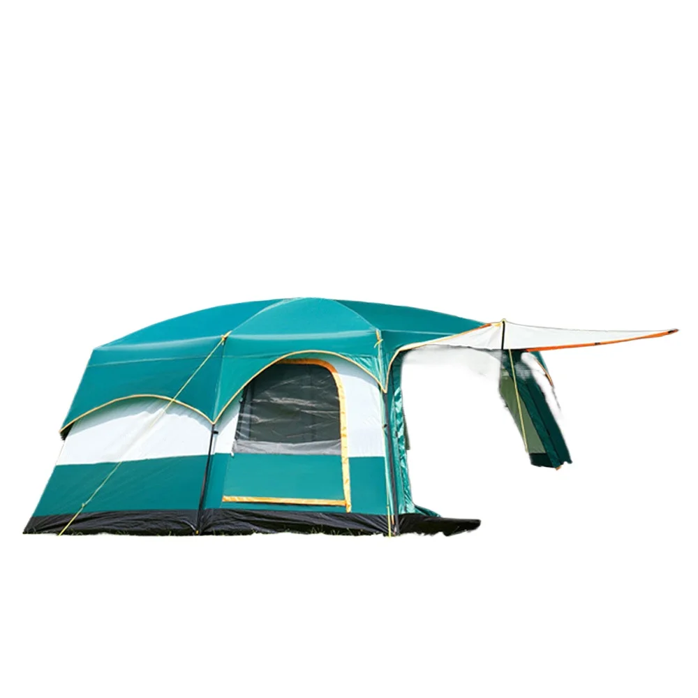 096 Series Camping Tent for Outdoor Use Double Bedroom Foldable Portable Sunproof Waterproof Tent for Adults 6-12 Person