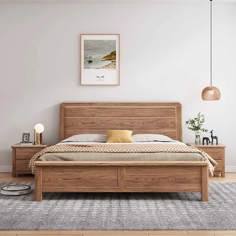 

High End Wood Waterproof Double Bed Bedroom Queen 2 Person Sleeping Modern Beds Twin Luxury European Camas De Casal Furniture