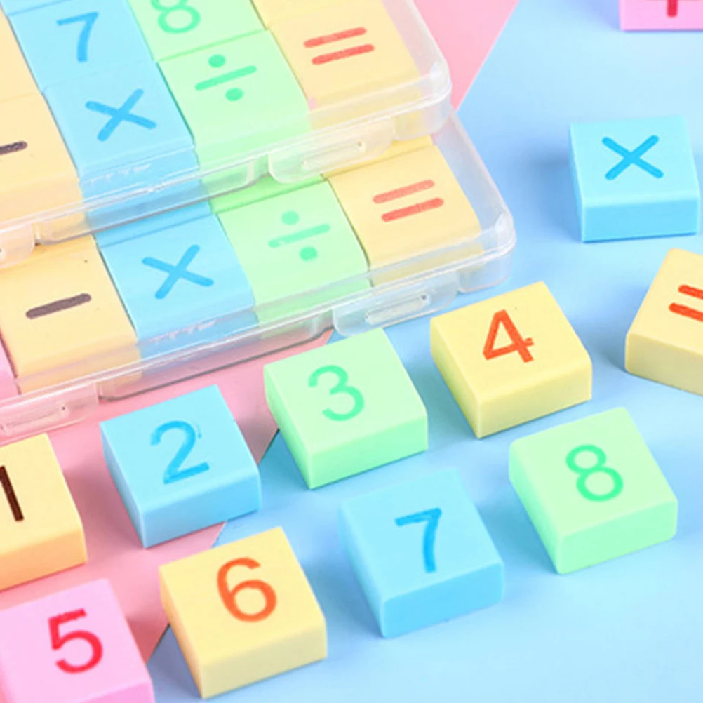 

90 Pieces Digital Erasers Number Rubber for Kids Classroom Rewards Bulk Math Gifts School Supplies Mini Erasers