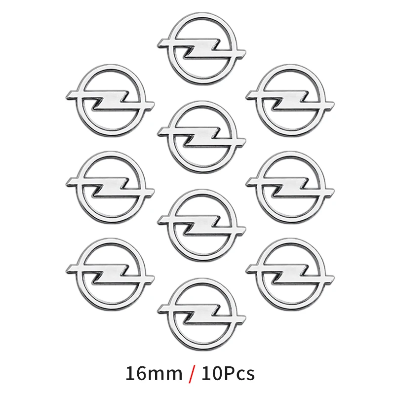 5/10/20 Stück 16mm Auto-Emblem ABS-Aufkleber Schlüssel-Logo für Opel Insignia Astra J F Antara Meriva Zafira H G Corsa Vectra OPC