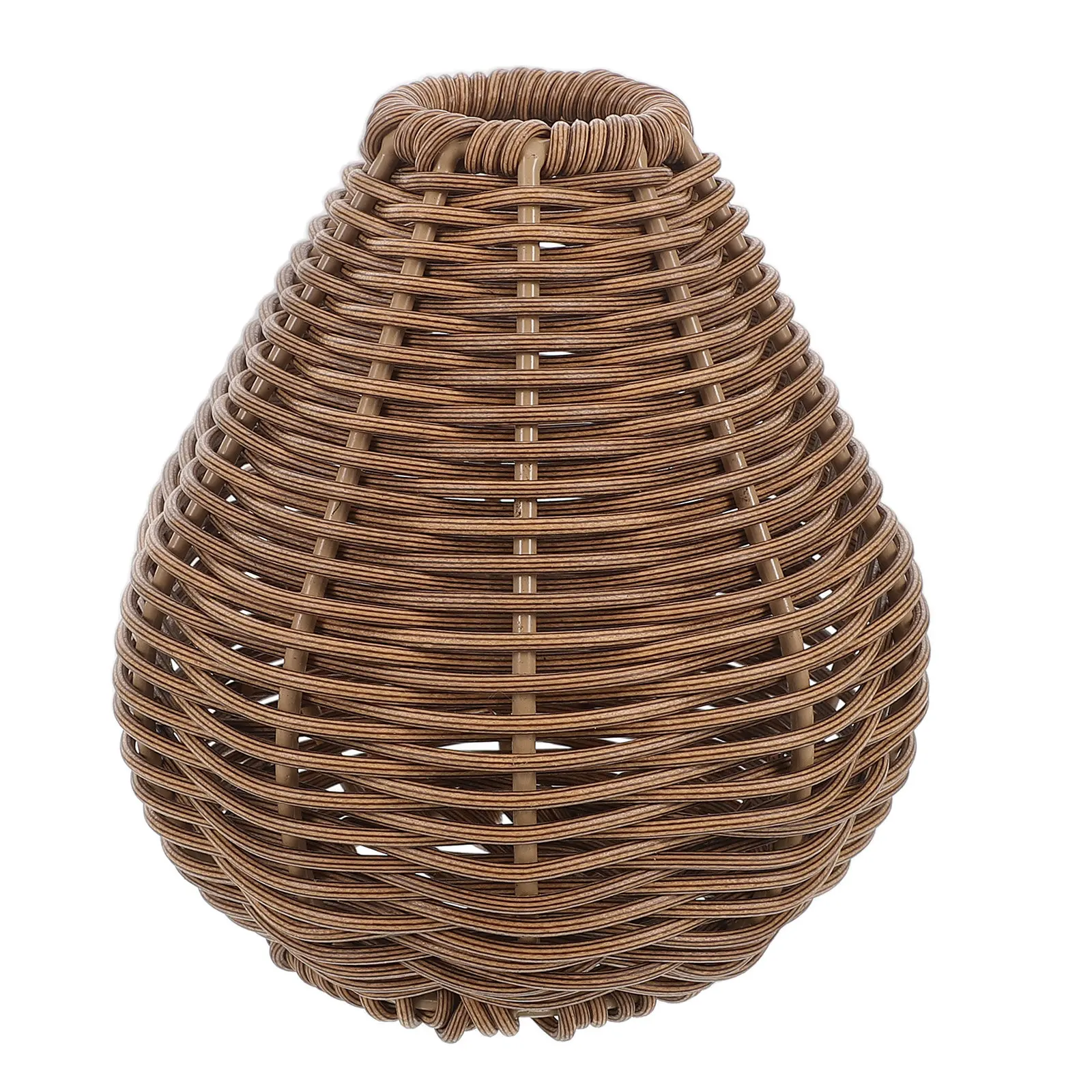 素朴なフラワーバスケット、人工ラタン製の花瓶、装飾用植物ホル - Rattan Plant Basket のレビューと価格