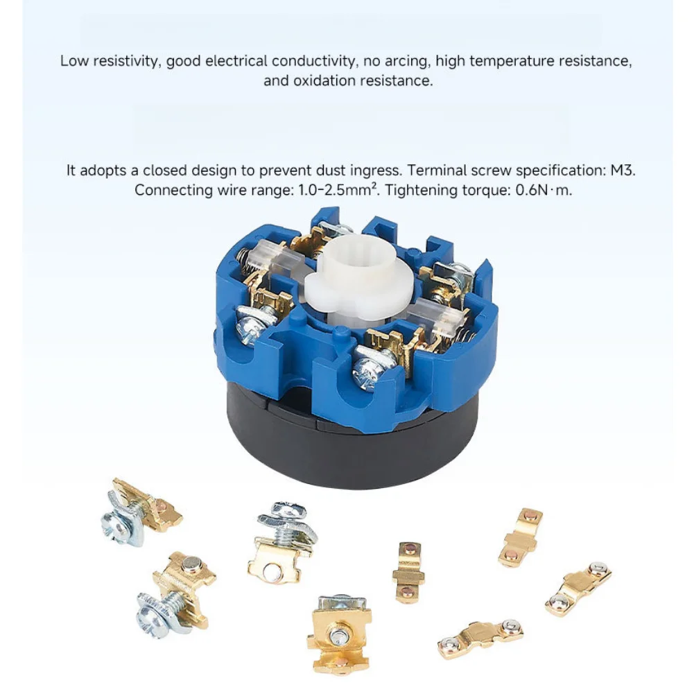 SZW26 5 Pole 3 Position Rotary Changeover Switch 20A for Circuit Management in Automation and Power Distribution Systems