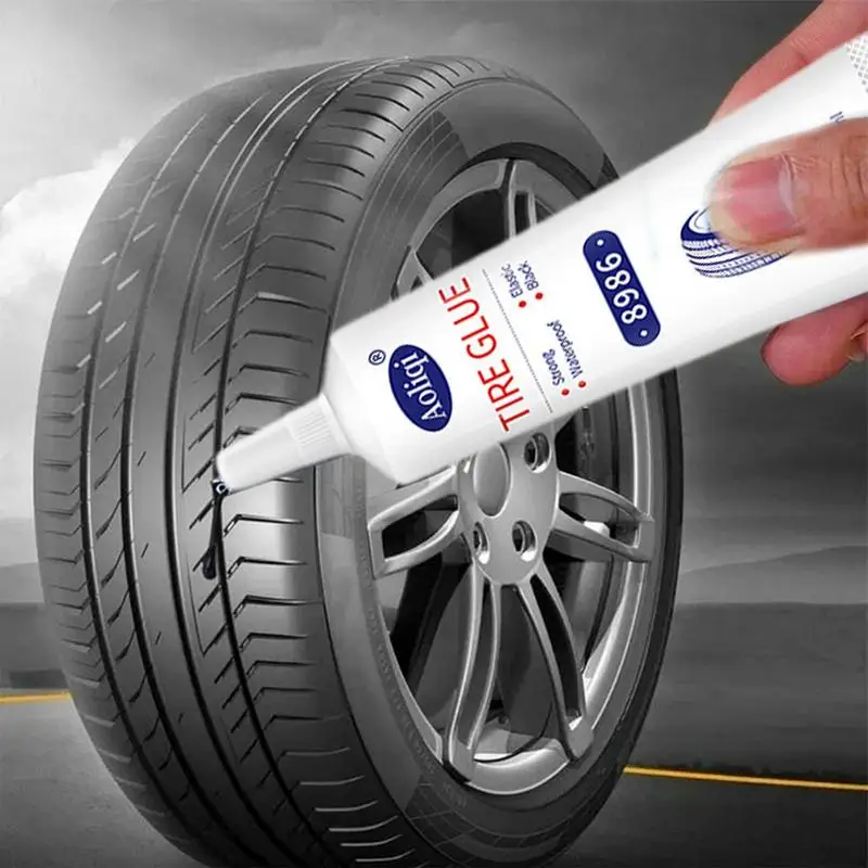 Car Tire Repair Glue Vehicle Tread Sidewall Tire cracks and scratches Strong Adhesive Glue Waterproof Bicycle rubber Patch Glue