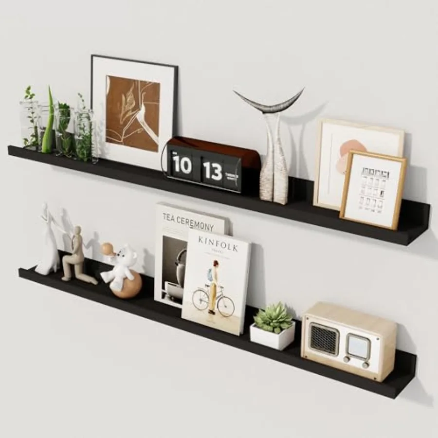 

Набор из 2-х настенных полок-подставок для картин и фотографий, 36 дюймов, с выступом, для настенного крепления