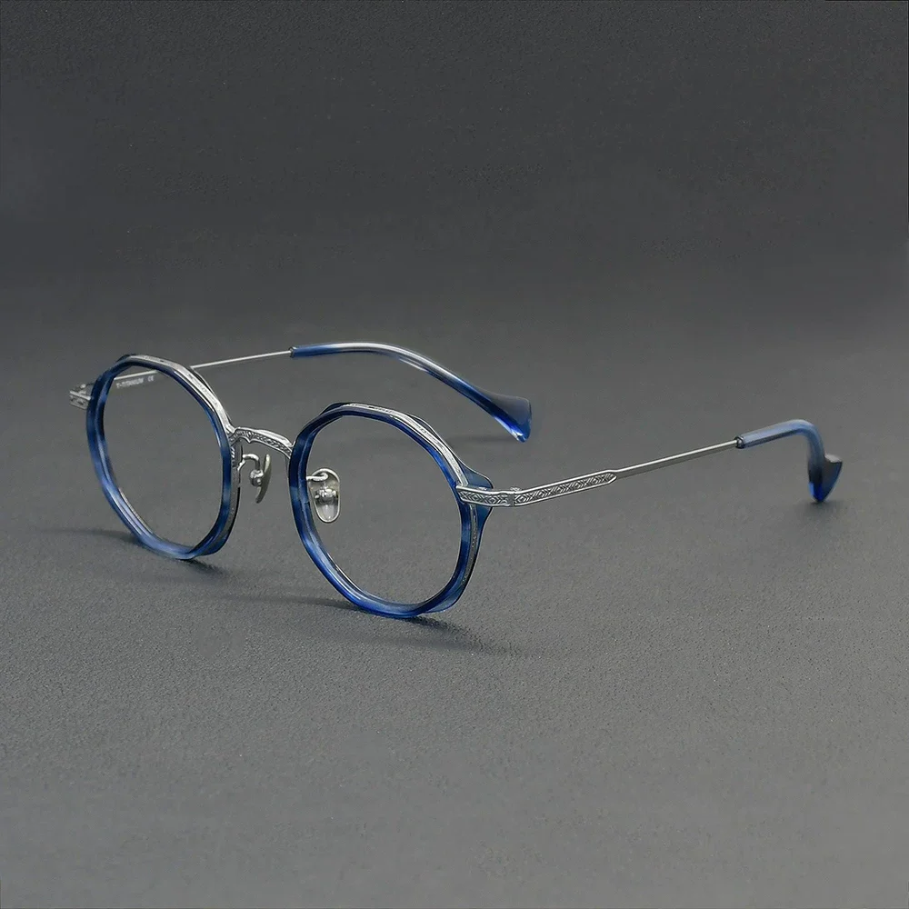 

Ultra light pure titanium round glasses for men 6007 vintage glasses frame for women can be paired with prescription glasses