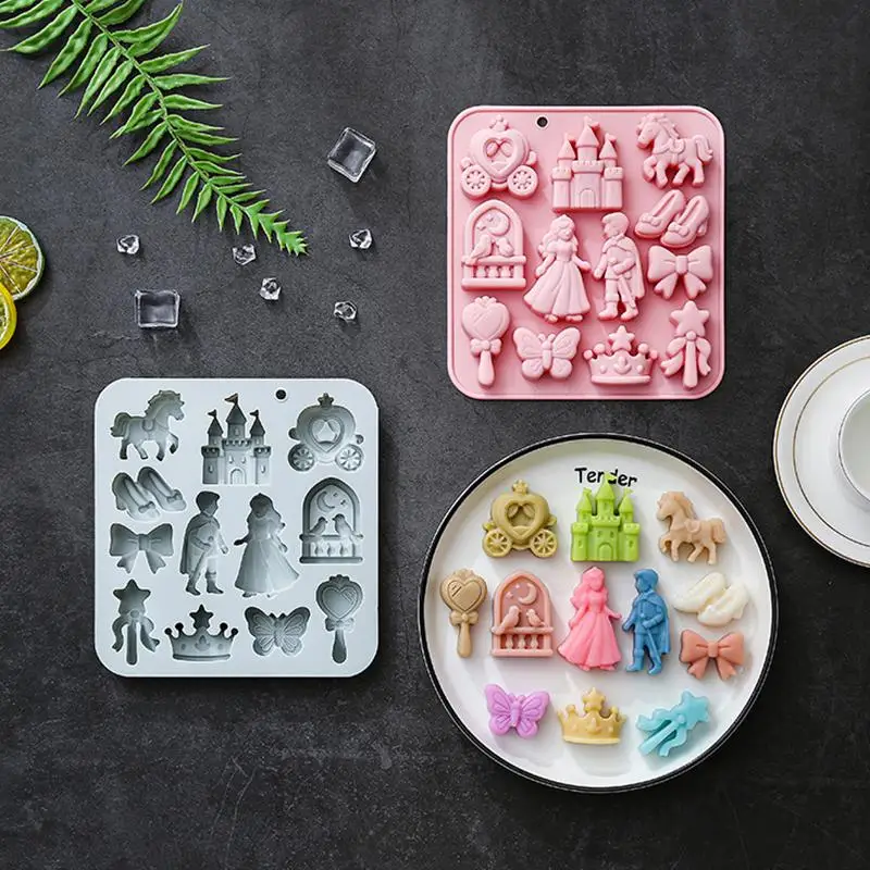12‑Cavity 3D Prince Princess S - Silicone Cake Mold ulasan dan harga