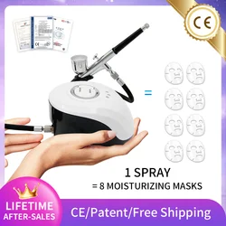 Gesichts sauerstoff therapie Injektor Luft kompressor Airbrush Tool Sprayer Nägel Kunst Farbe Tattoo Handwerk Kuchen Hautre inigung Falten Werkzeug