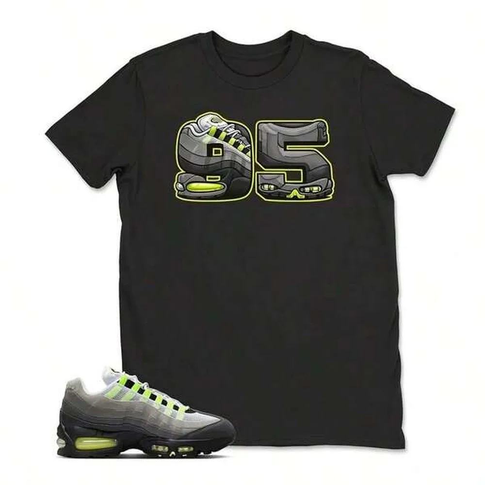 Air Maxss 95 Big Bubble Neon Yellow Black Cool Grey 2026 OG T Shirt Match 95, Air Maxs 95 Big Bubble Matching Sneaker Hoodie, Sweatshirt
