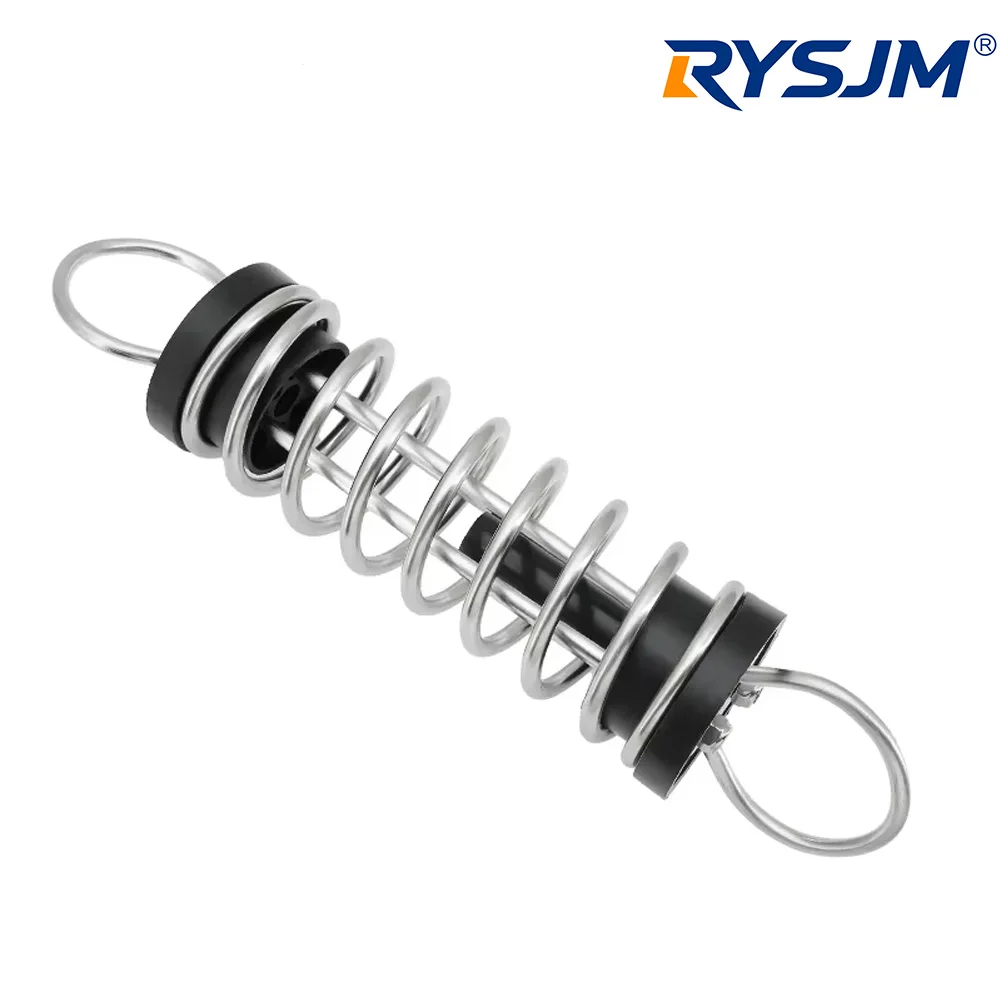 6mmx305mm Dock Line Mooring Springs 316 Stainless Steel Shock Absorbing Boat Mooring Springs Marine Parts Marine Hardware