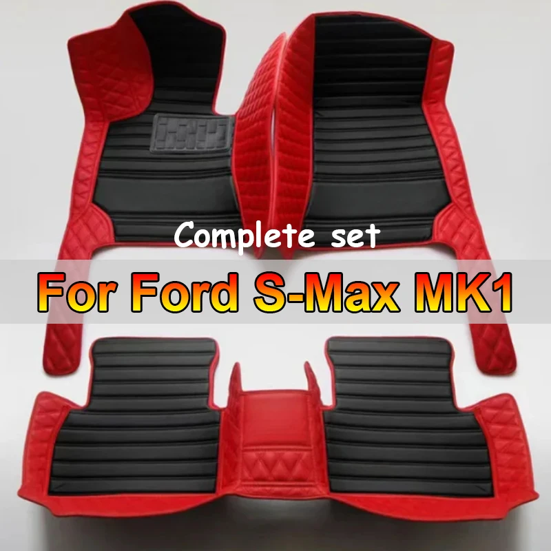 

Автомобильные коврики для Ford S-Max MK1 2006 ~ 2014 7 сидений, противогрязевые накладки, полный комплект, водонепроницаемый напольный коврик, нескользящие ковры, автомобильные аксессуары