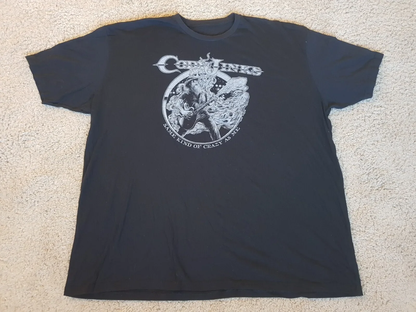 Cody Jinks Men's 3XL Black T-Shirt Same Kind Of Crazy Like Me