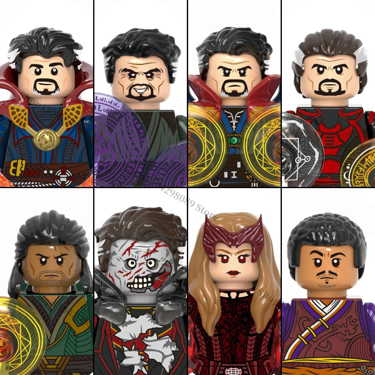 

Marvel X0335 персонаж аниме Доктор Стрэндж Алая ведьма Строительные блоки детские мини-кирпичные игрушки праздничные подарки на день рождения