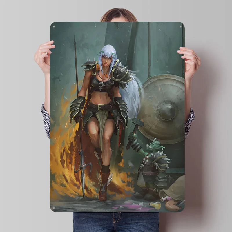Nynieve Gedrucktes Poster, individuelle Wandkunst, Retro-Vintage-Metallblechschilder für die Inneneinrichtung, Wohnzimmer-Accessoires