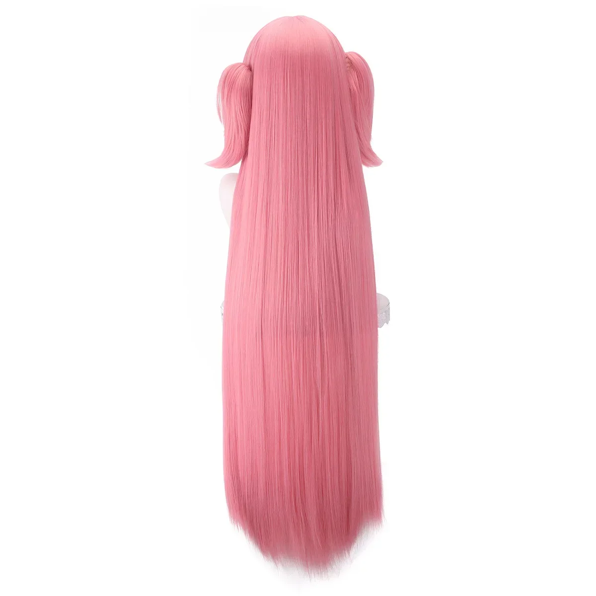 Ranyu feminino anime perucas sintéticas longas retas rosa cosplay cabelo resistente ao calor peruca para festa