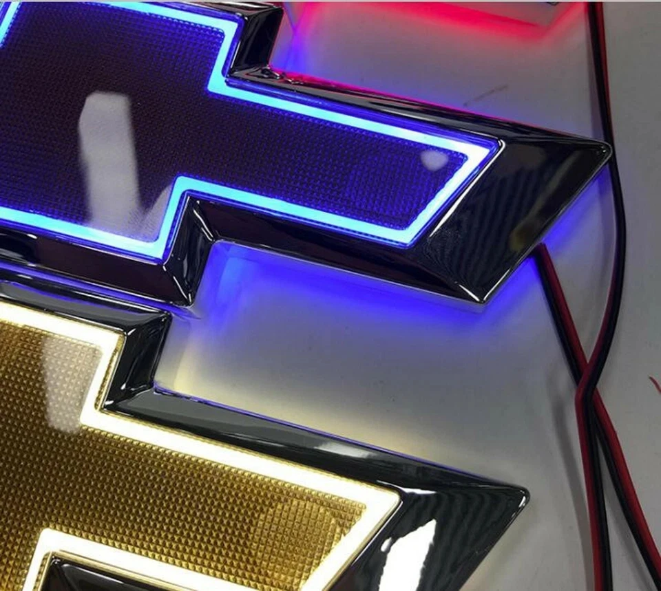 Emblema LED 5D para Chevrolet 'NO Para Camioneta', Luz de Logotipo para Maletero, Compatible con Todos los Autos Chevrolet