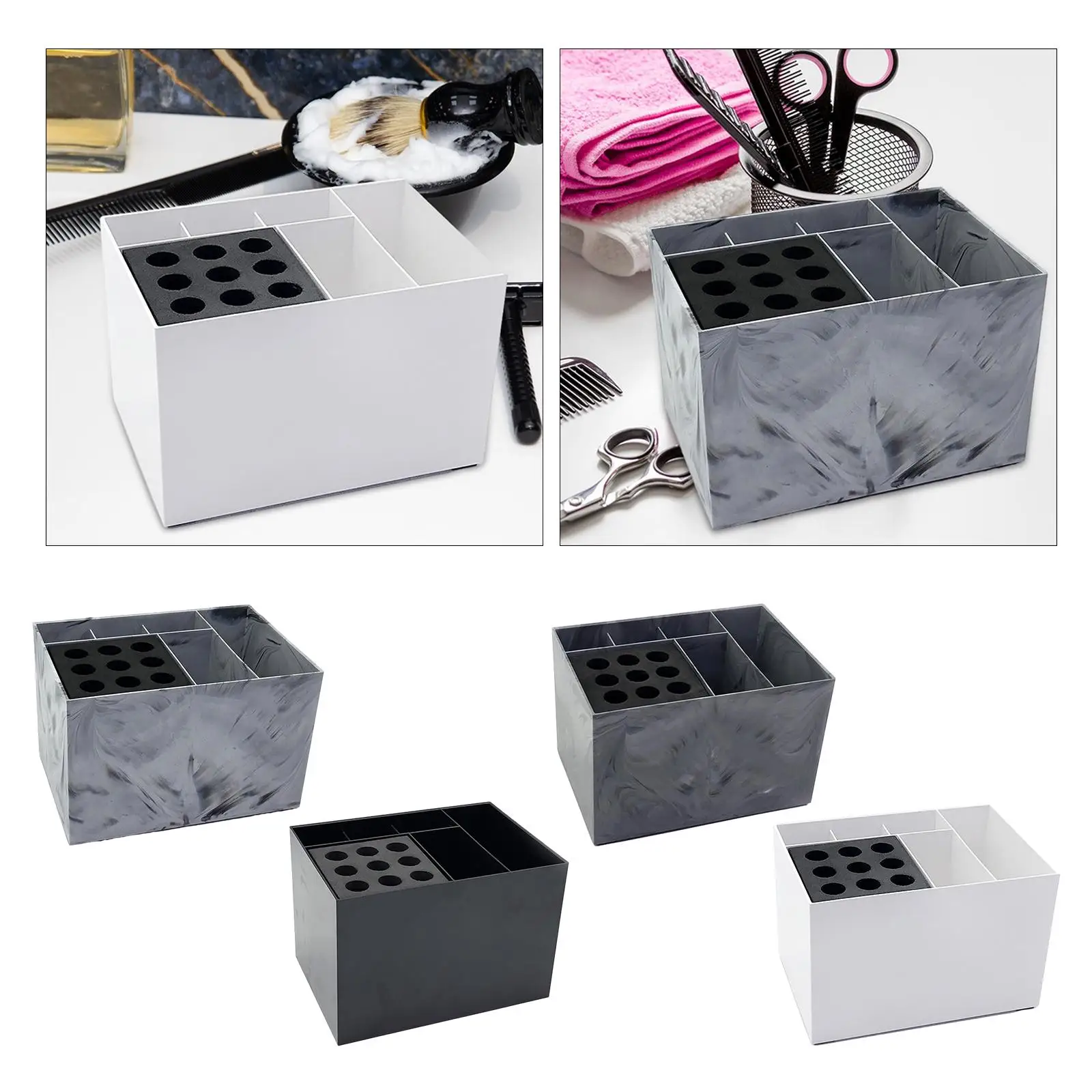 صندوق تخزين تصفيف الشعر ، منظم الصالون ، أداة تصفيف الشعر ، حمام المكتب ، متجر الحيوانات الأليفة