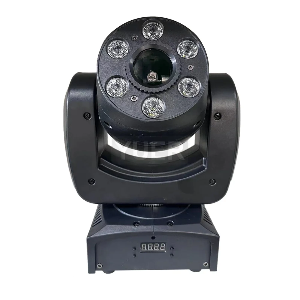 YUER NEW 3W Laser + 6X4W LED RGB Moving Head Light Scanning Pattern Laser Animation Wash Effects for DJ Bars Clubs Wedding DMX