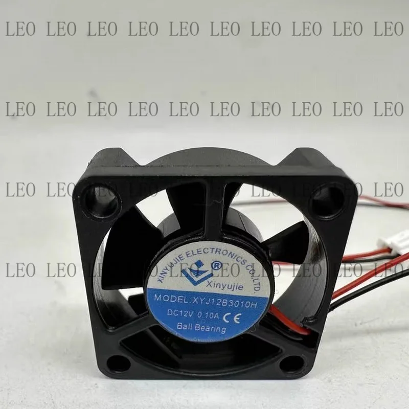 MY For Xinyujie XYJ12B3010H DC12V 0.10A 30*10MM 2-wire cooling fan