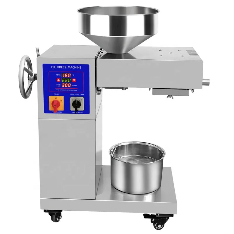 Mini Oil Press Machine with Core Motor Component High Production Efficiency 15-20kg/h Capacity for Sesame